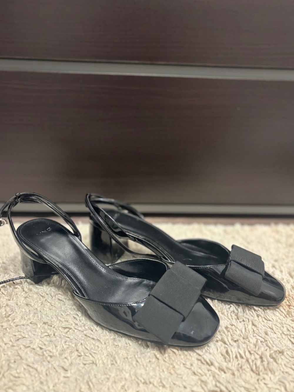Mango black heels size 39